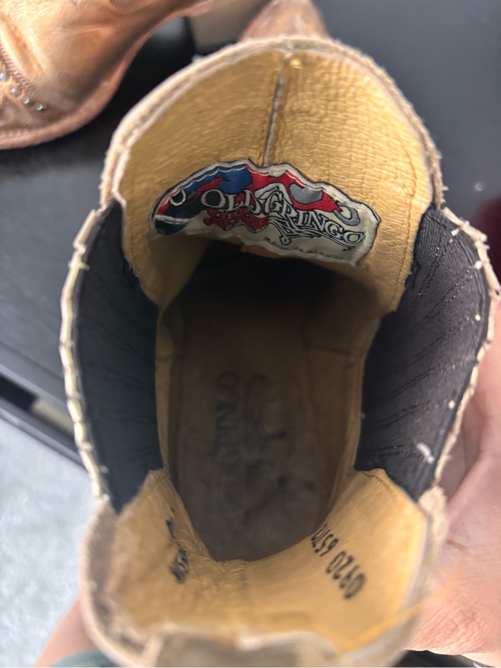 Old Gringo Gold Ankle Cowboy Boots - Picture 4 of 7